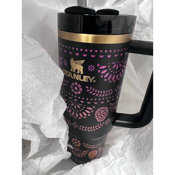 Stanley Quencher H2.0 30oz Midnight Catrina Día de Muertos Tumbler NIB Limited - Picture 9 of 11